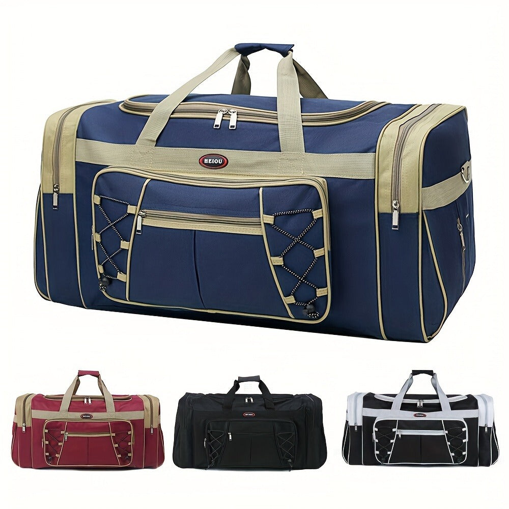 Gym Duffel Bag – 72L, Polyester, Foldable, Lightweight | Bag Vero – front view