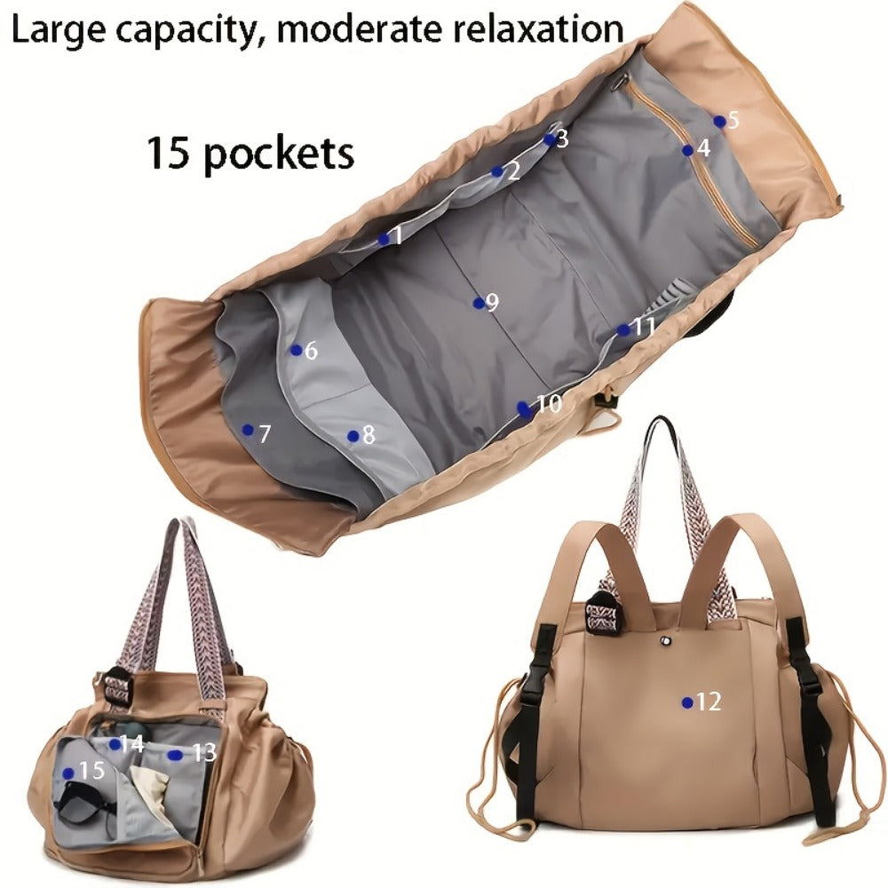 Gym Duffel Bag – Large Capacity, Expandable | Bag Vero – front view