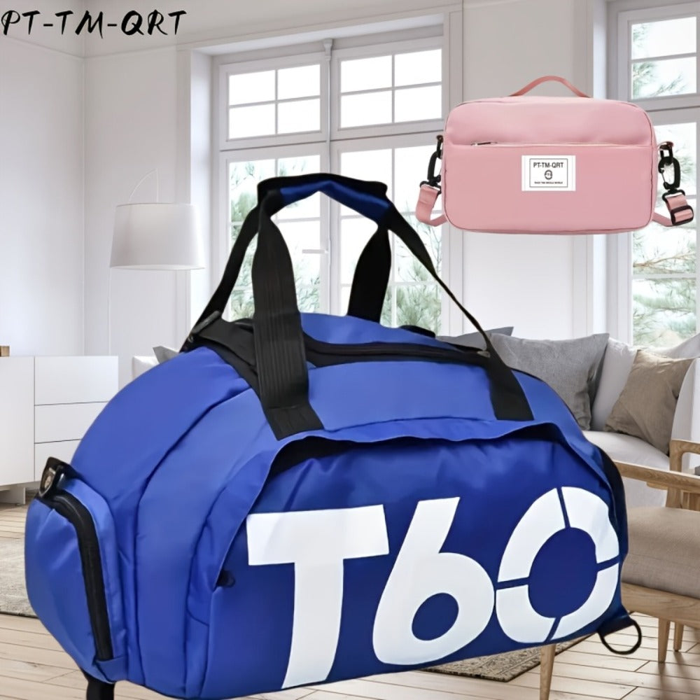 Gym Duffel Bag – 2 Piece, Nylon, Lightweight, Large Capacity – detail view 2