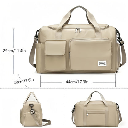 Gym Duffel Bag – 2 Piece, Nylon, Lightweight, Large Capacity – detail view 3