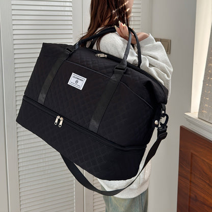 Gym Duffel Bag – 2 Piece, Quilted, for Travel – detail view 9