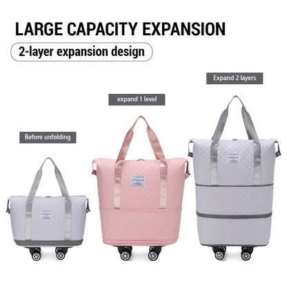 Gym Duffel Bag – Expandable, Spinner Wheels, for Travel – detail view 4