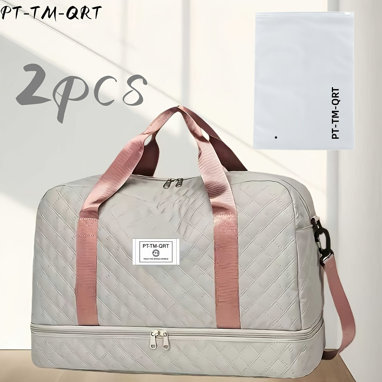 Gym Duffel Bag – 15 Colors, Nylon, Large Capacity, for Travel – detail view 39