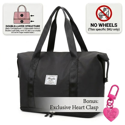 Gym Duffel Bag – Nylon, Spinner Wheels, Expandable, for Travel – detail view 3