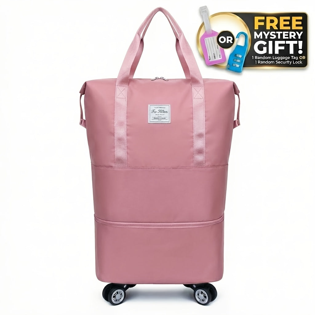 Gym Duffel Bag – Nylon, Spinner Wheels, Expandable, for Travel – detail view 18