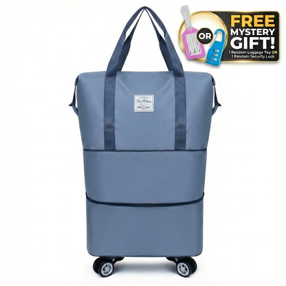 Gym Duffel Bag – Nylon, Spinner Wheels, Expandable, for Travel – alternate view