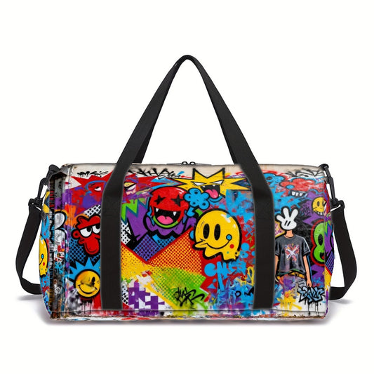 Gym Duffel Bag – Polyester, Adjustable Strap, for Travel – front view