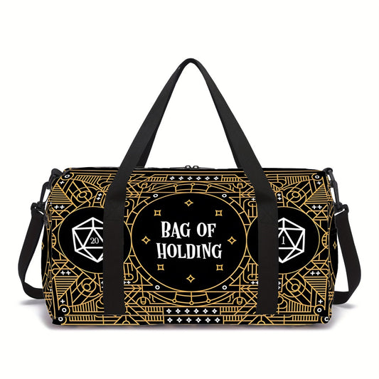 Gym Duffel Bag – Polyester, Large Capacity, for Travel – front view