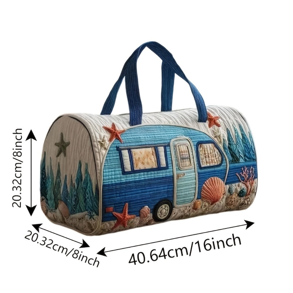 Gym Duffel Bag – Quilted, for Travel – detail view 3