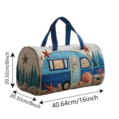 Gym Duffel Bag – Quilted, for Travel – detail view 3