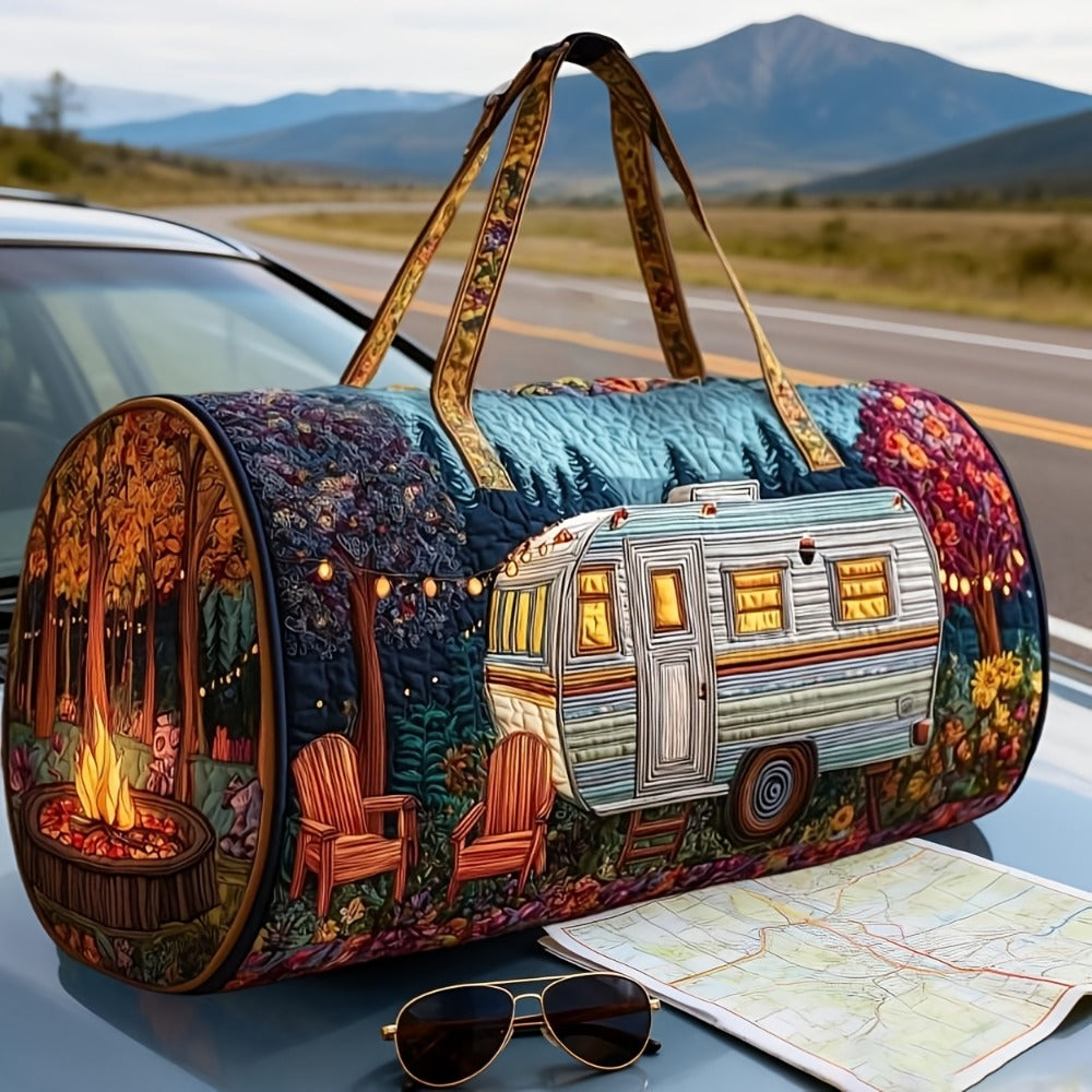 Gym Duffel Bag – Quilted, for Travel – detail view 5