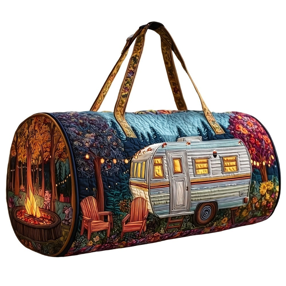 Gym Duffel Bag – Quilted, for Travel – detail view 7