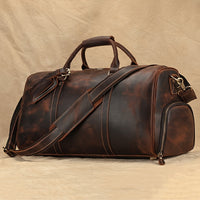 Dark brown crazy horse leather