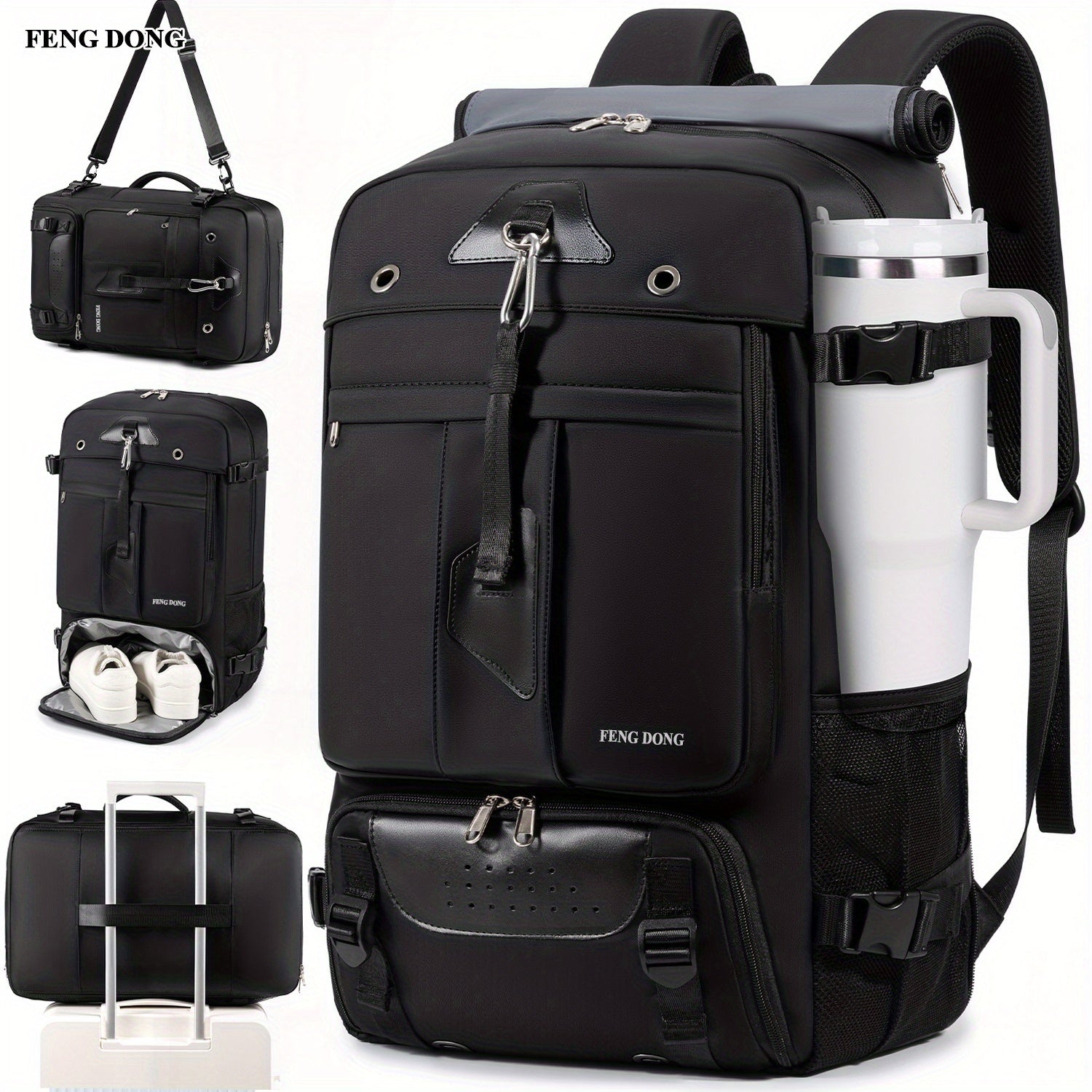 Laptop Backpack – 15.6 Inch, USB Charging, Large Capacity, for Travel | Bag Vero – front view
