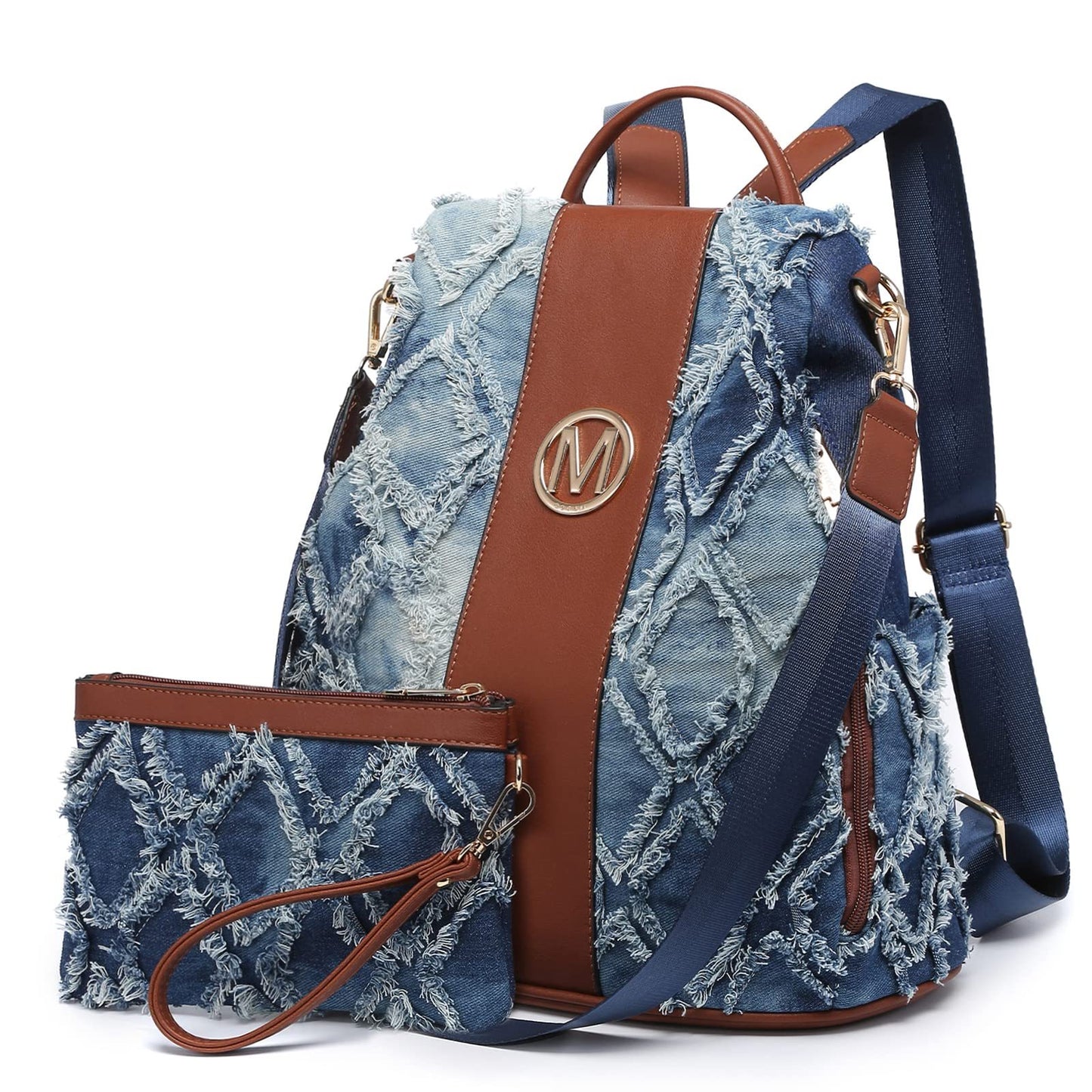 Laptop Backpack – 2 Piece, 10 Colors, Vegan Leather, Anti-Theft | Bag Vero – front view