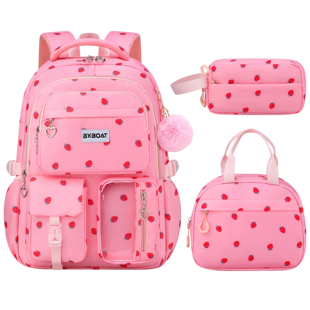 Laptop Backpack – 3-Piece, 15.6 Inch, Large Capacity, Trolley Sleeve | Bag Vero – front view