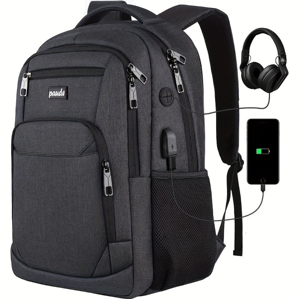 Laptop Backpack – 9 Colors, 15.6 Inch, USB Charging, for Travel & School | Bag Vero – front view