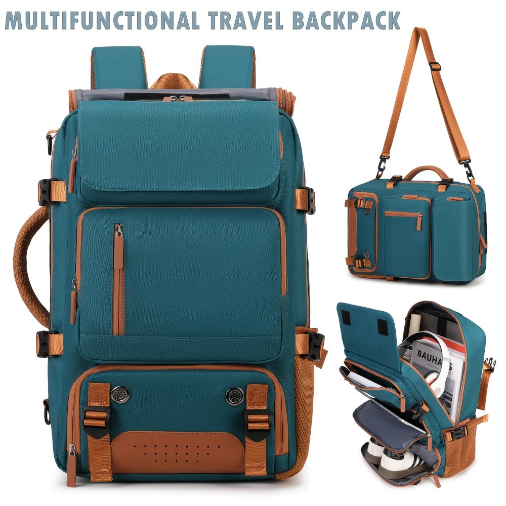 Laptop Backpack – 9-Pocket, 45L, Trolley Sleeve, for Travel | Bag Vero – front view
