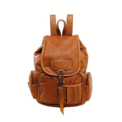 Laptop Backpack – 11 Pockets, PU Leather, Convertible, Waterproof – detail view 7