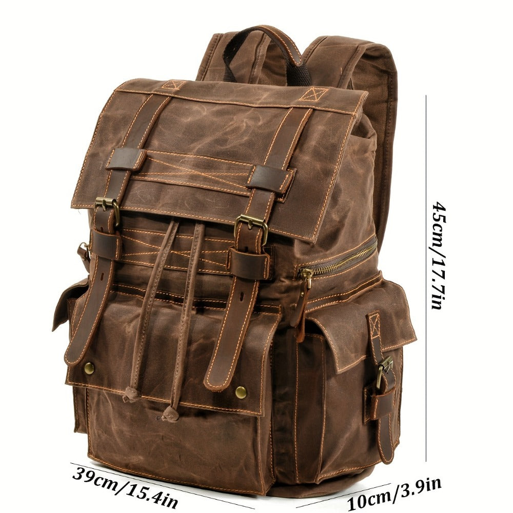 Laptop Backpack – 15.6 Inch, Canvas, Large Capacity, for Travel & Work – detail view 4