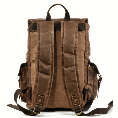 Laptop Backpack – 15.6 Inch, Canvas, Large Capacity, for Travel & Work – detail view 8
