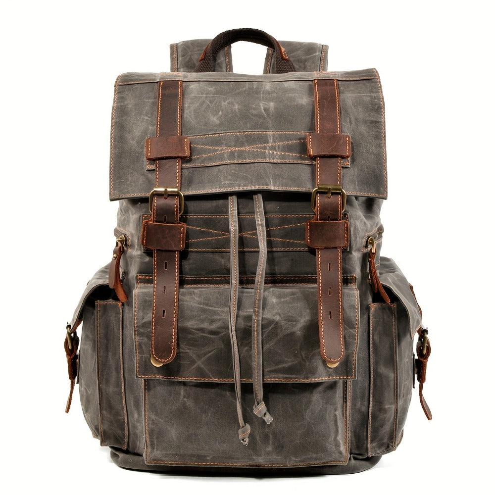 Laptop Backpack – 15.6 Inch, Canvas, Large Capacity, for Travel & Work – detail view 9