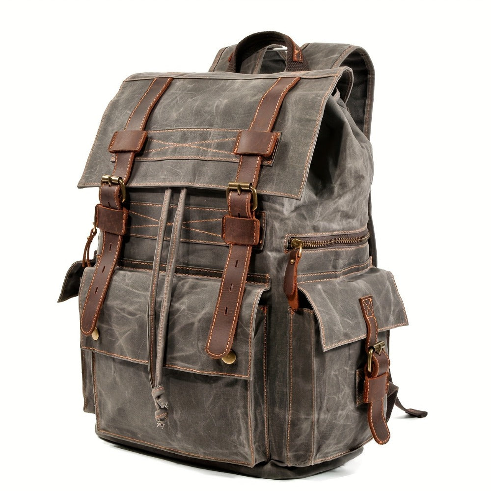 Laptop Backpack – 15.6 Inch, Canvas, Large Capacity, for Travel & Work – detail view 10