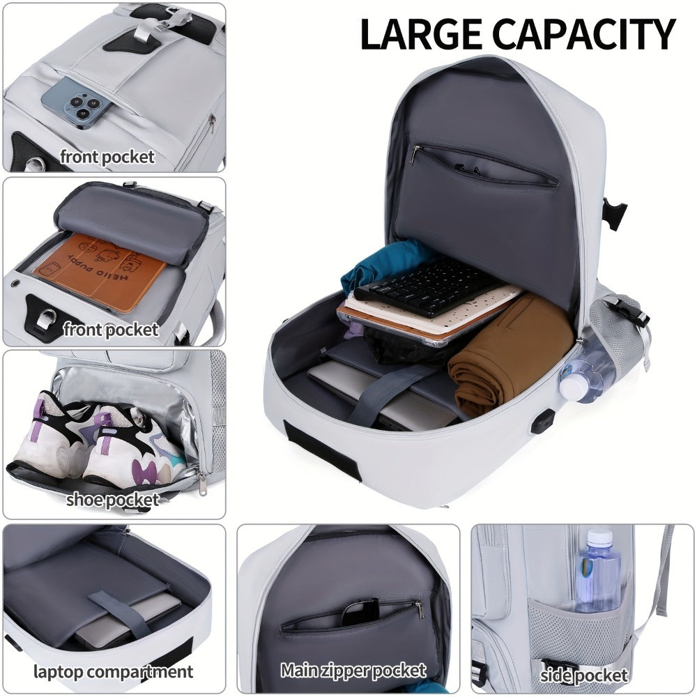 Laptop Backpack – 15.6 Inch, USB Charging, Large Capacity, for Travel – detail view 9