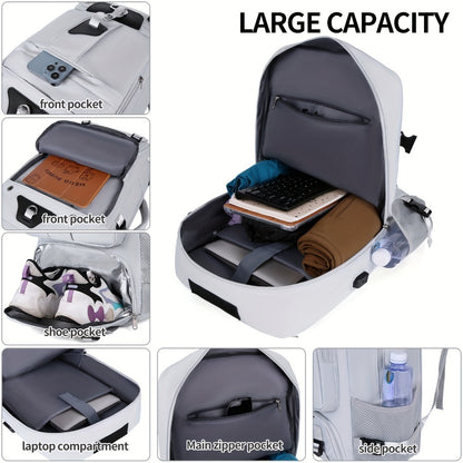 Laptop Backpack – 15.6 Inch, USB Charging, Large Capacity, for Travel – detail view 9