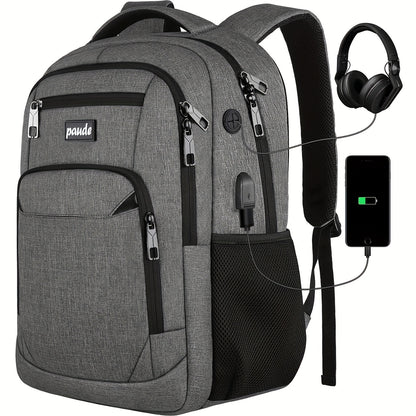 Laptop Backpack – 9 Colors, 15.6 Inch, USB Charging, for Travel & School – detail view 8