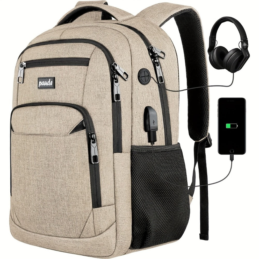 Laptop Backpack – 9 Colors, 15.6 Inch, USB Charging, for Travel & School – detail view 21