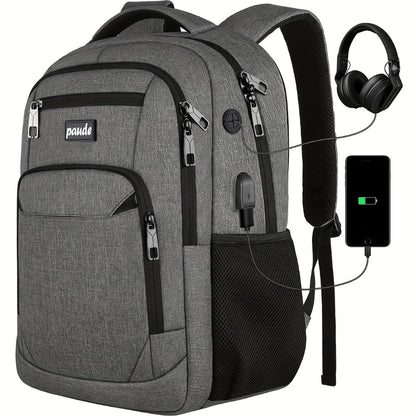 Laptop Backpack – 9 Colors, 15.6 Inch, USB Charging, for Travel & School – detail view 22