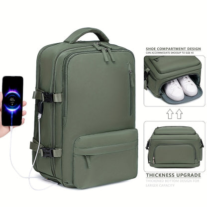 Laptop Backpack – 16 Inch, USB Charging, Spinner Wheels, for Travel – detail view 5