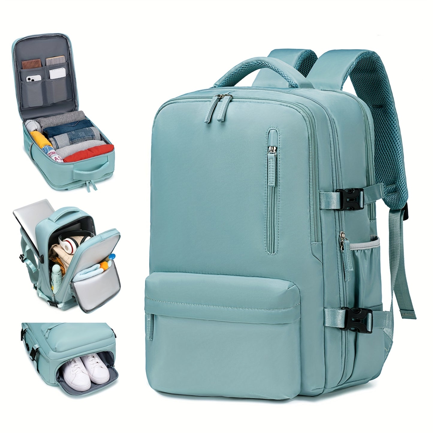 Laptop Backpack – 16 Inch, USB Charging, Spinner Wheels, for Travel – detail view 2