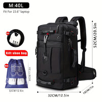 Black M - with Combination Lock + Shoe Bag