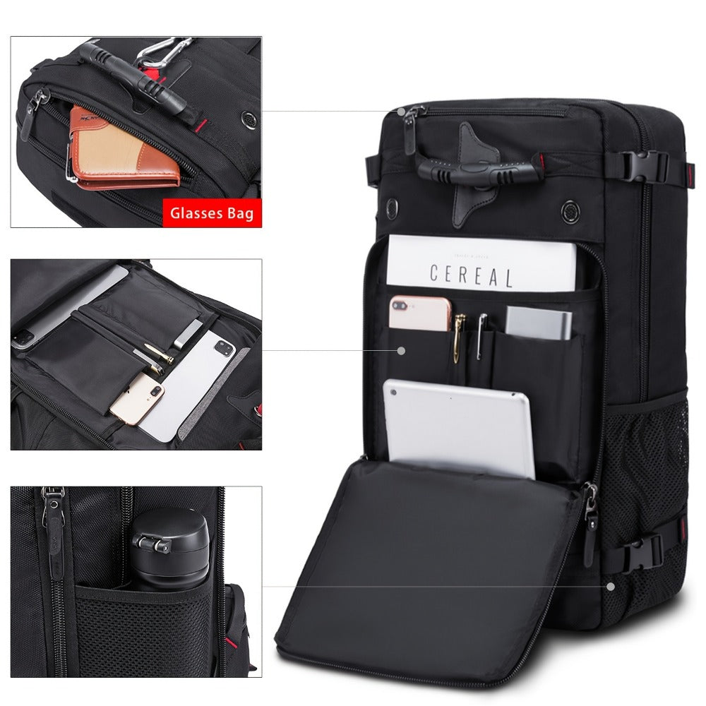 Laptop Backpack – 17.3 Inch, Combination Lock, for Travel & School – detail view 13
