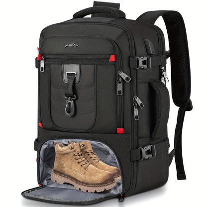 Laptop Backpack – 17.3 Inch, Trolley Sleeve, Convertible, for Travel – front view - product view 8