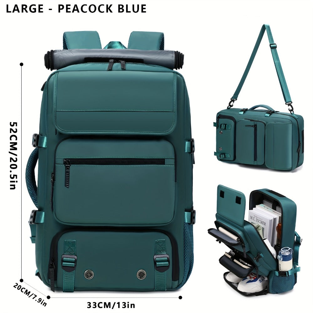 Laptop Backpack – 17 Inch, Nylon, Trolley Sleeve, Multi Pocket – detail view 8