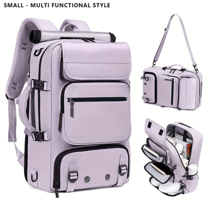 Laptop Backpack – 17 Inch, Nylon, Trolley Sleeve, Multi Pocket – alternate view