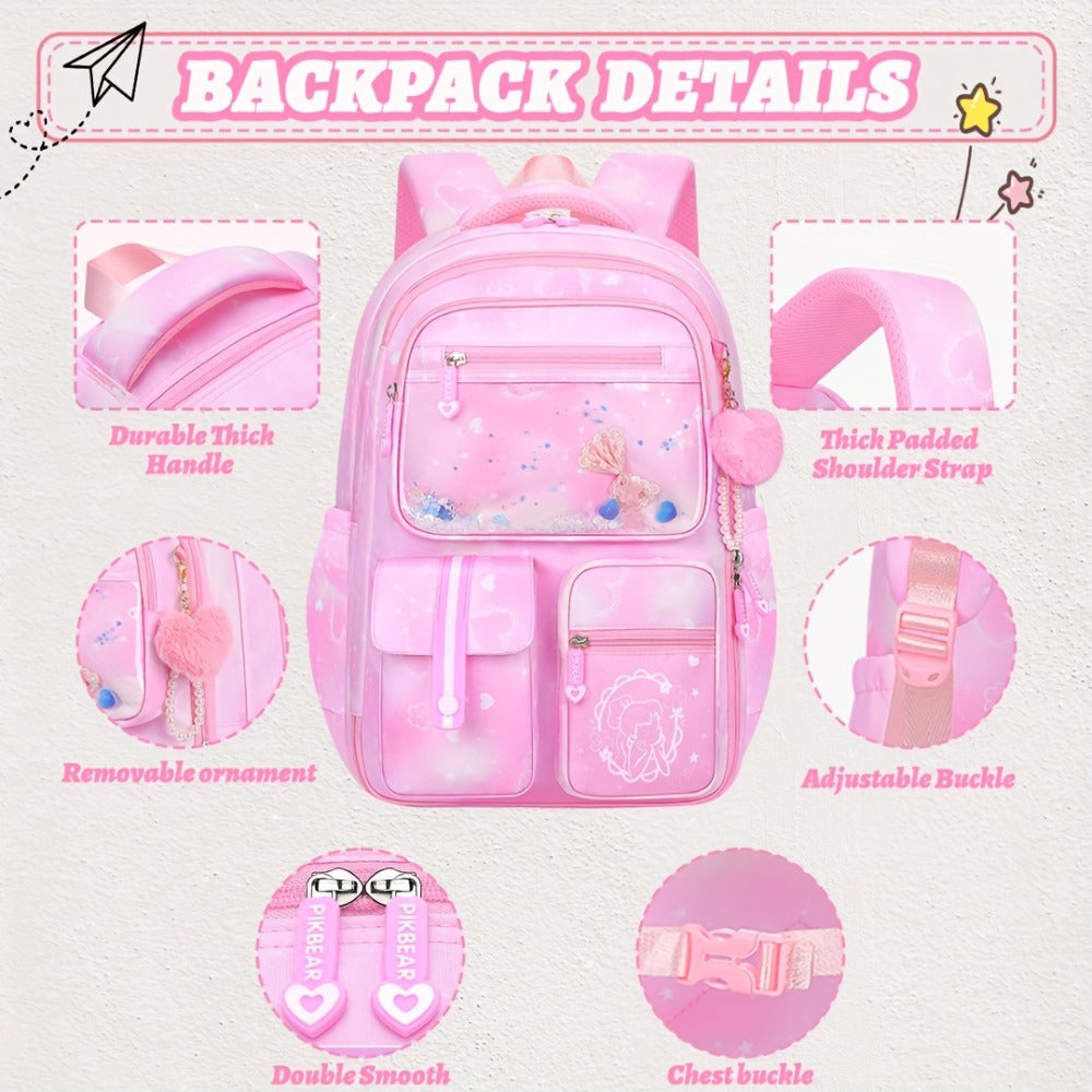 Laptop Backpack – 2-Piece, 15.6 Inch, Multi-Pocket, for Travel & School – detail view 9