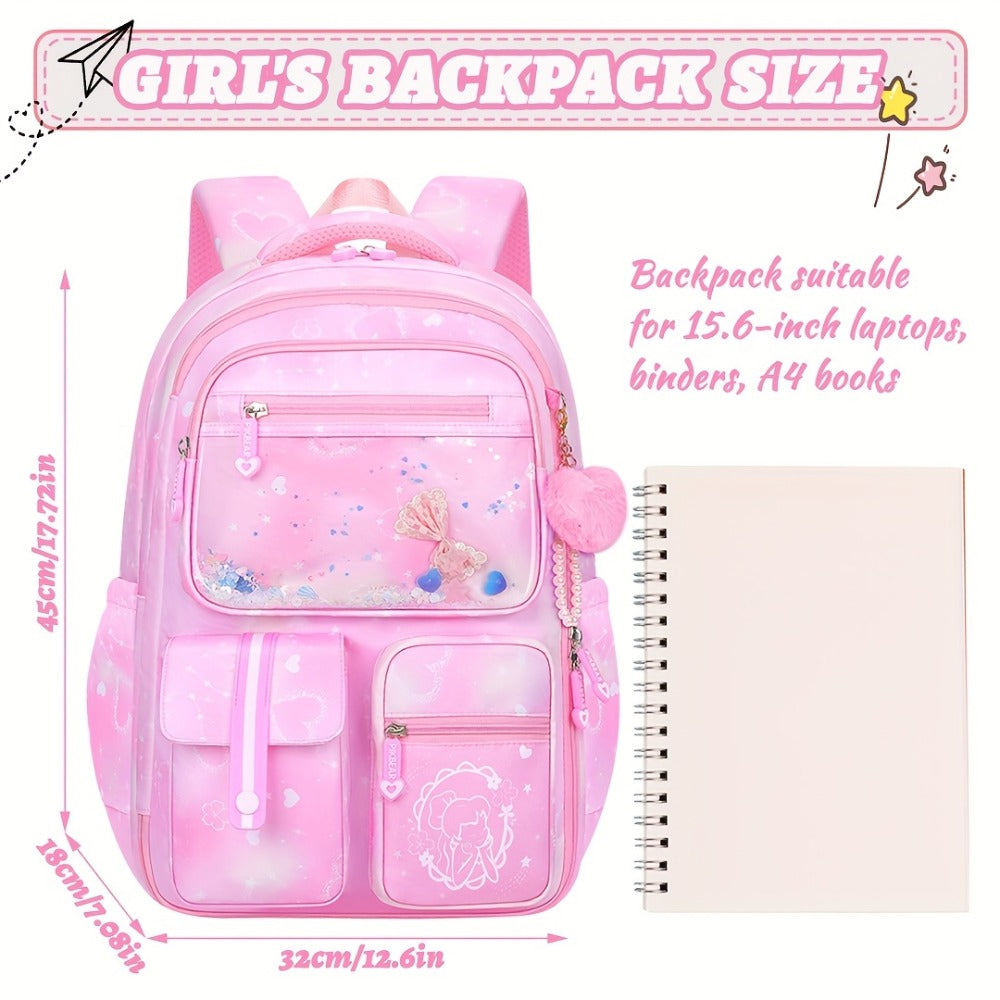 Laptop Backpack – 2-Piece, 15.6 Inch, Multi-Pocket, for Travel & School – detail view 3