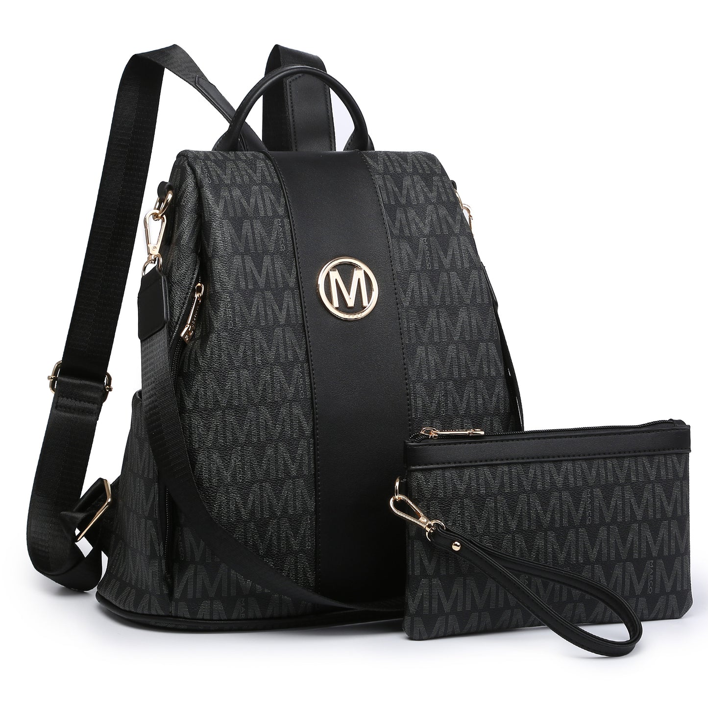 Laptop Backpack – 2 Piece, 10 Colors, Vegan Leather, Anti-Theft – detail view 30