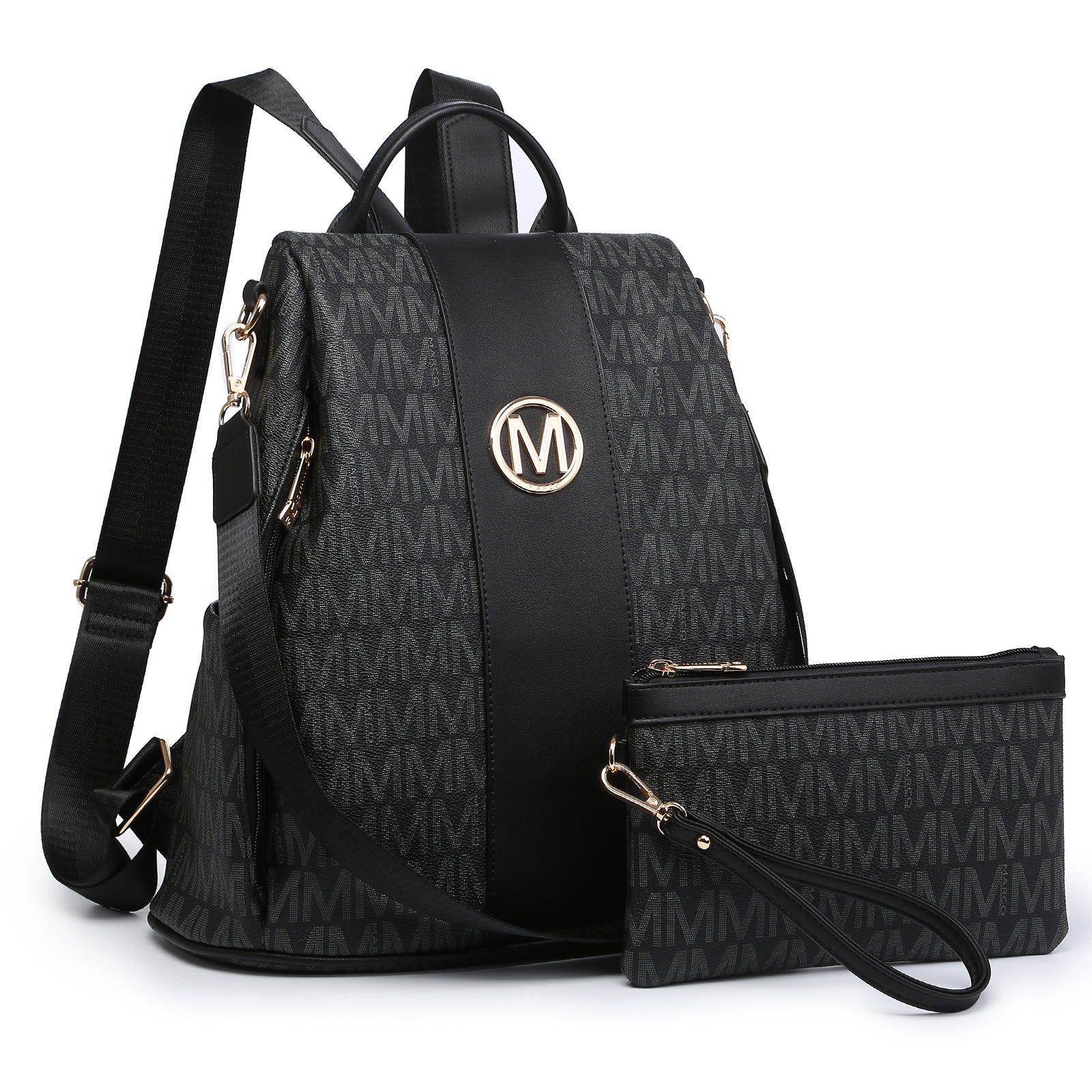 Laptop Backpack – 2 Piece, 10 Colors, Vegan Leather, Anti-Theft – detail view 30
