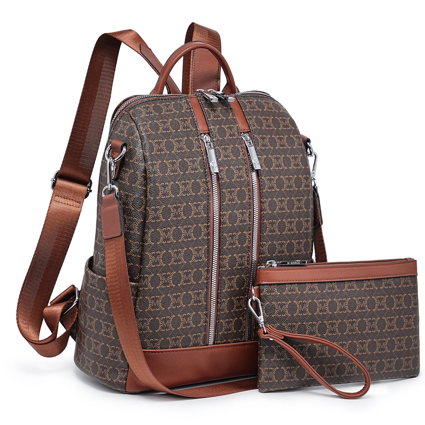 Laptop Backpack – 2 Piece, 10 Colors, Vegan Leather, Anti-Theft – detail view 51