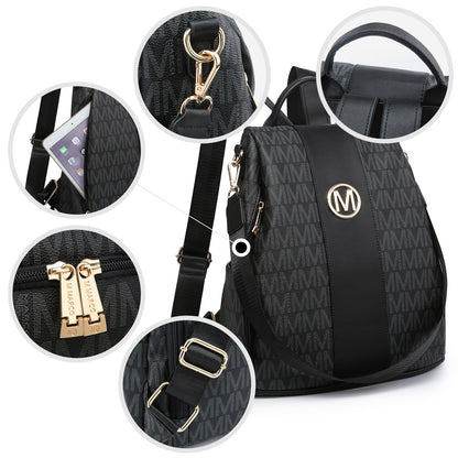 Laptop Backpack – 2 Piece, 10 Colors, Vegan Leather, Anti-Theft – detail view 31