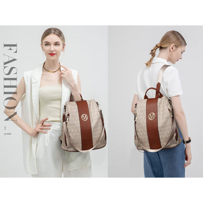 Laptop Backpack – 2 Piece, 10 Colors, Vegan Leather, Anti-Theft – detail view 38