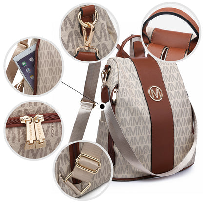 Laptop Backpack – 2 Piece, 10 Colors, Vegan Leather, Anti-Theft – detail view 39