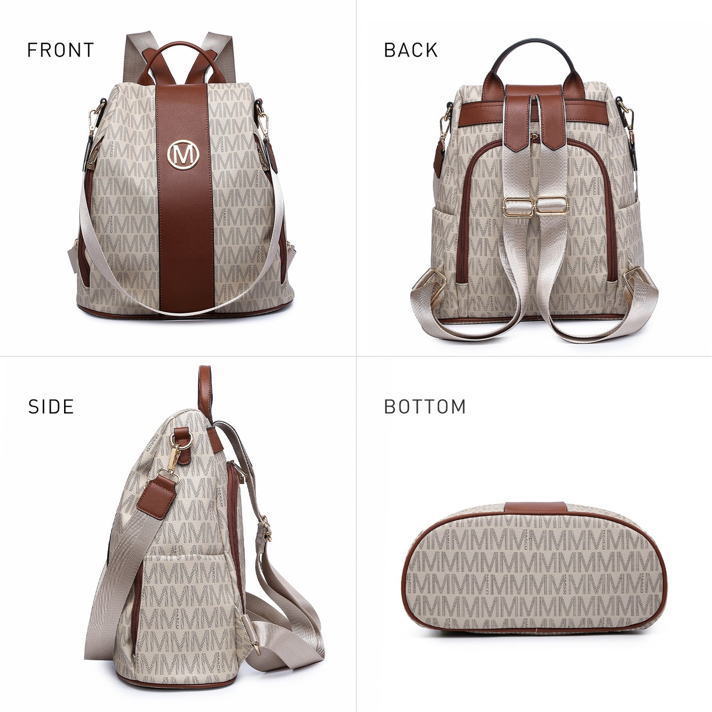 Laptop Backpack – 2 Piece, 10 Colors, Vegan Leather, Anti-Theft – detail view 42