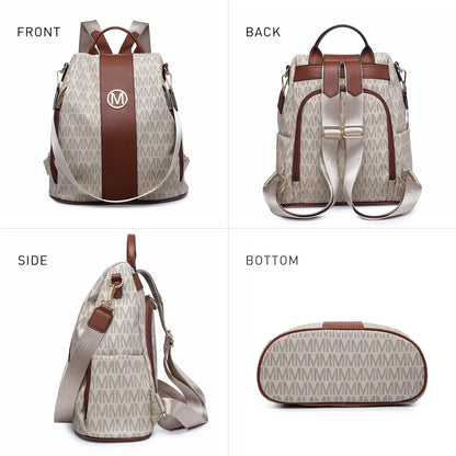 Laptop Backpack – 2 Piece, 10 Colors, Vegan Leather, Anti-Theft – detail view 42
