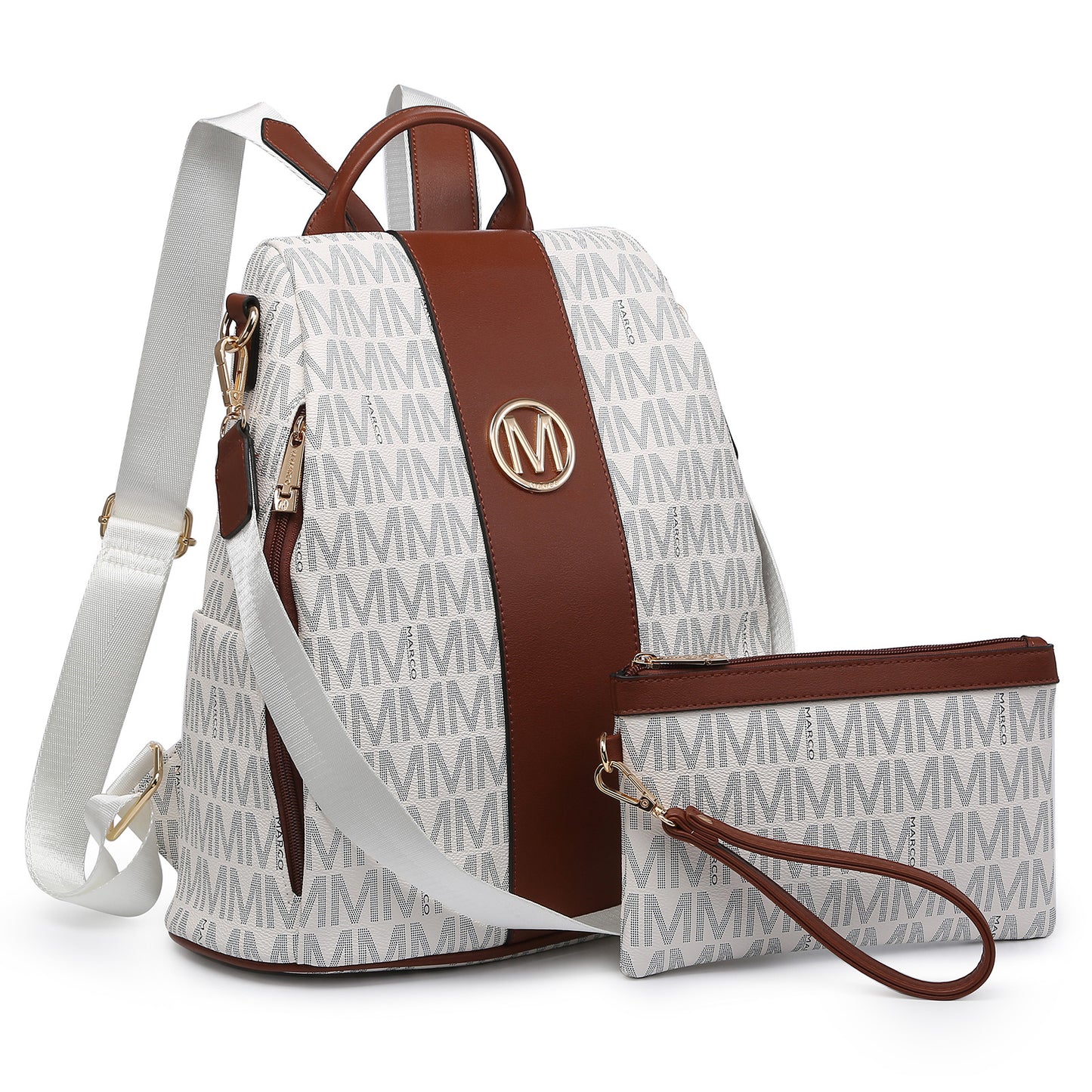 Laptop Backpack – 2 Piece, 10 Colors, Vegan Leather, Anti-Theft – detail view 6